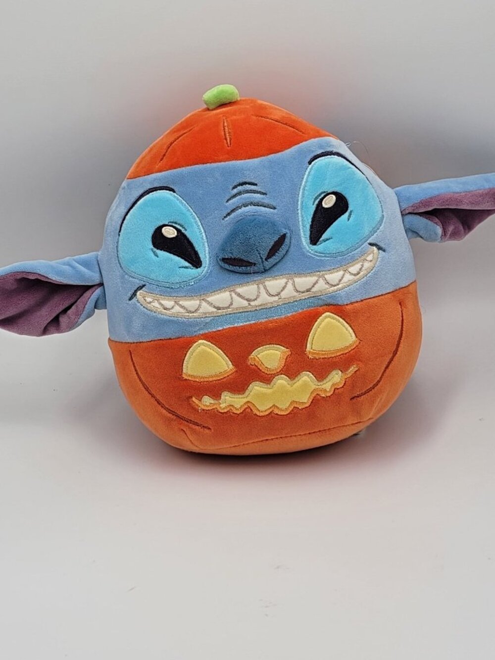 Squishmallows 8-Inch Disney Halloween Stitch in Pumpkin plush